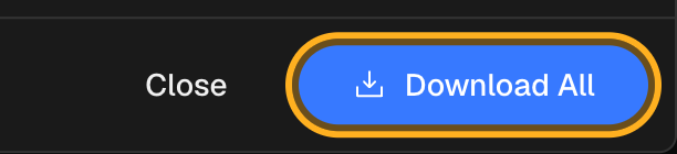 Close-up of the Download All button that downloads every available file at once