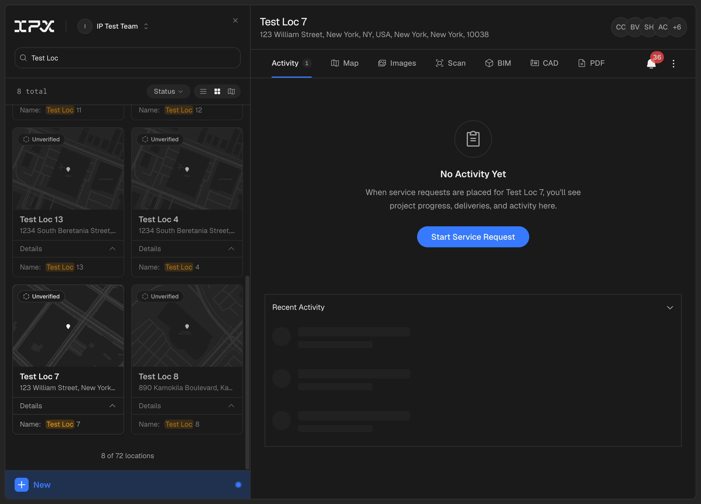 Browse your locations